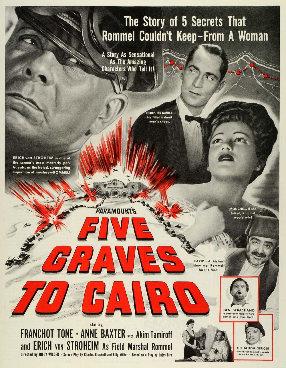 Five Graves to Cairo (1943) Screenshot 4 