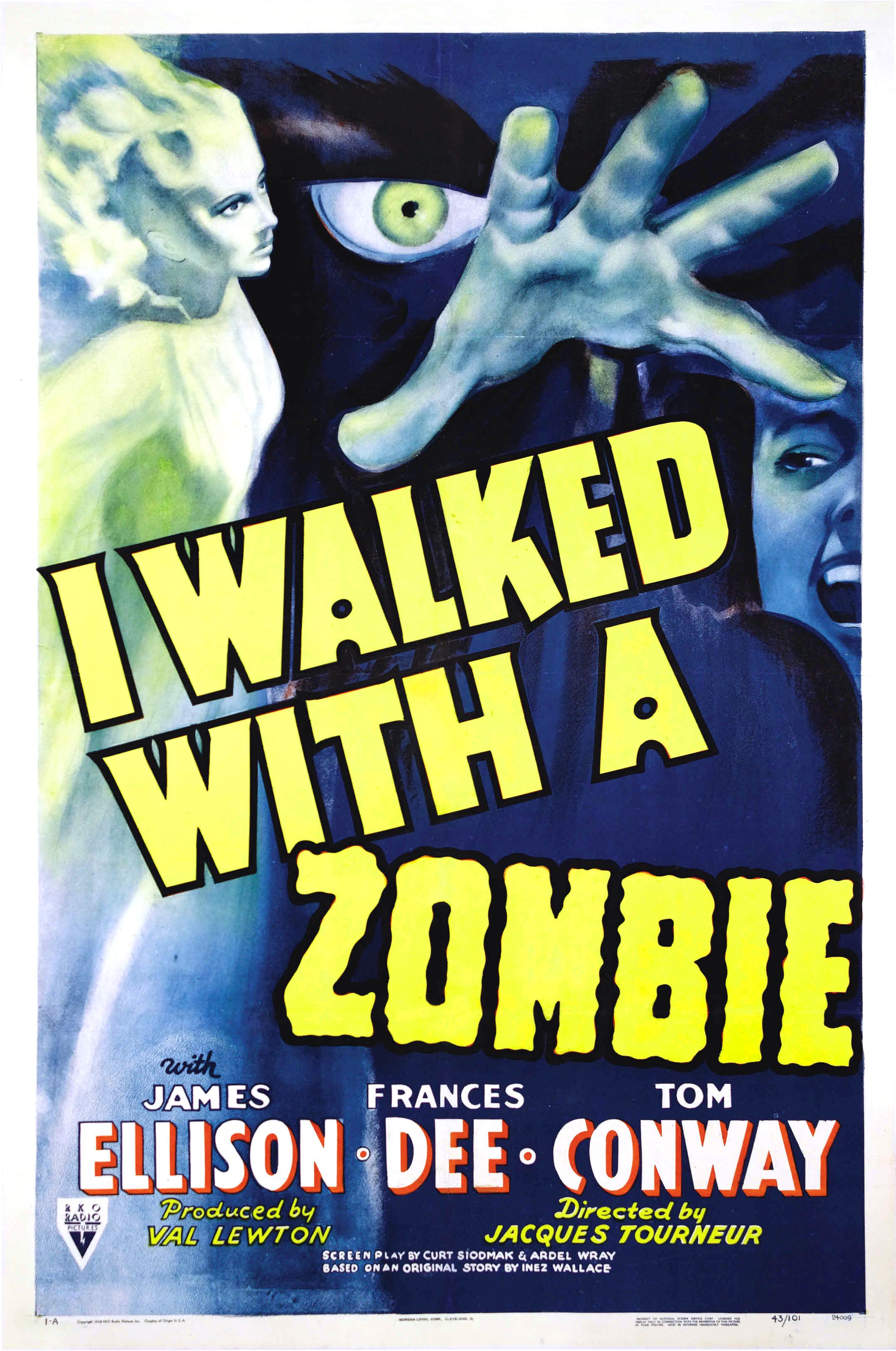I Walked with a Zombie (1943) starring Frances Dee on DVD on DVD
