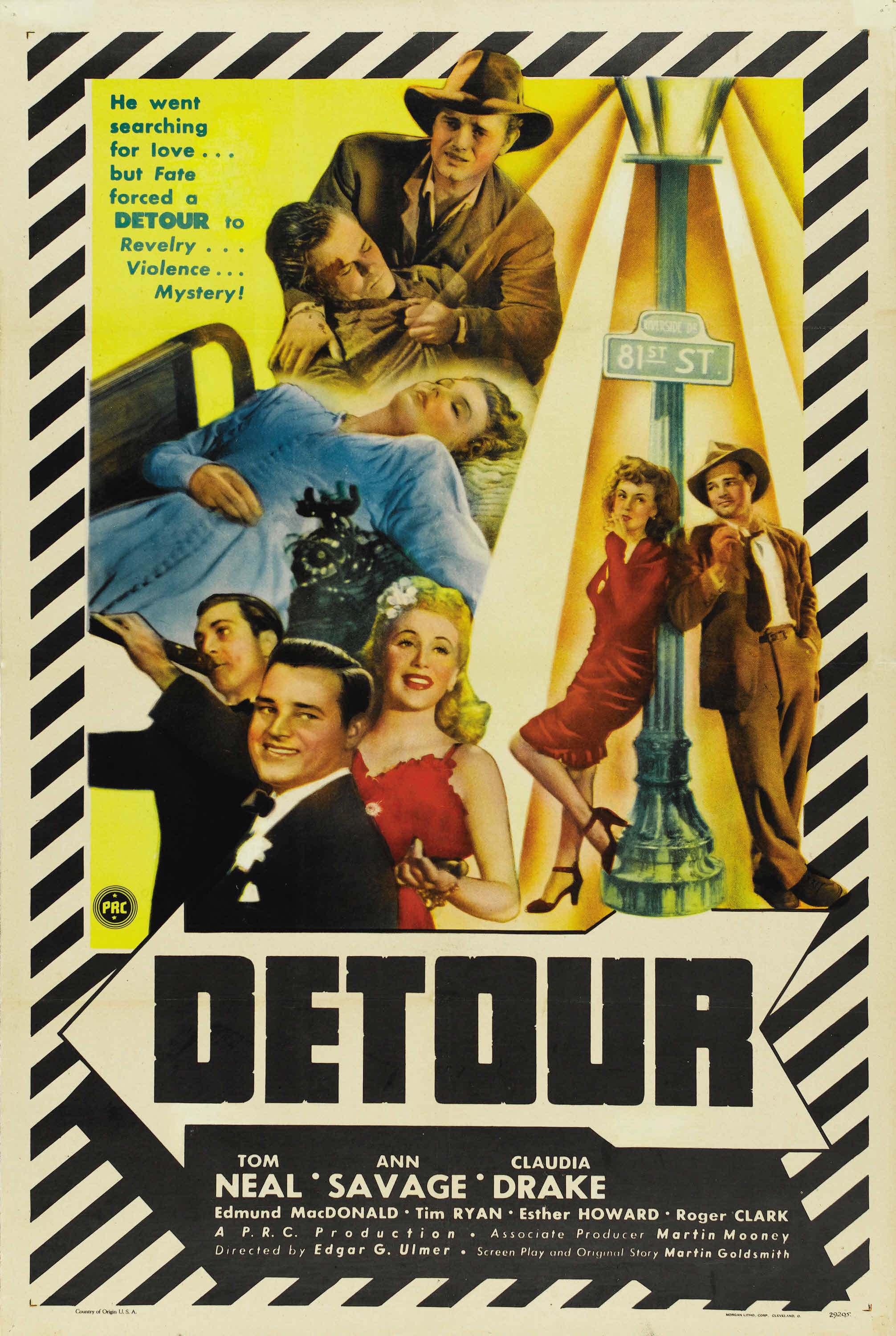 Detour (1945) starring Tom Neal on DVD on DVD