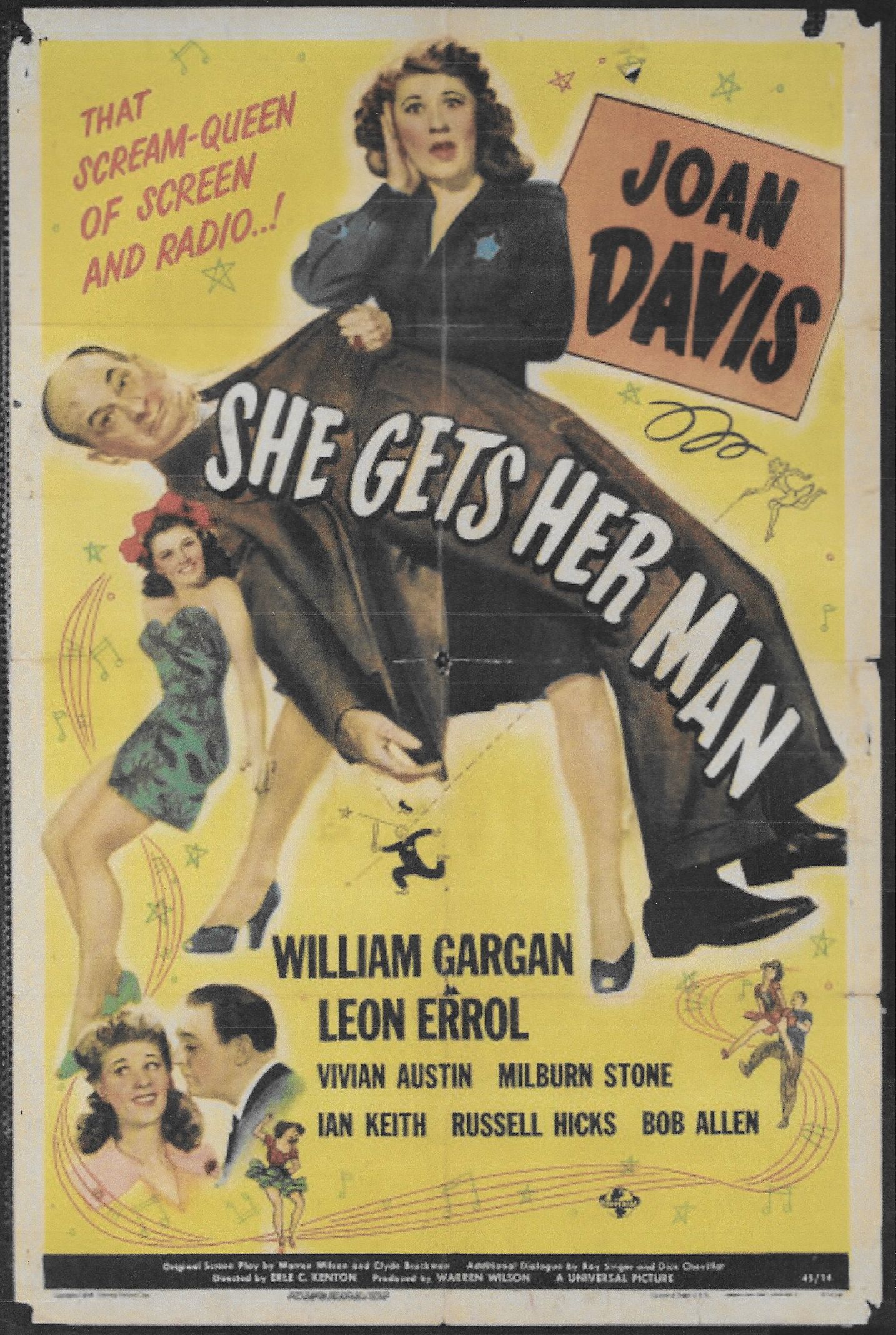 She Gets Her Man (1945) starring Joan Davis on DVD on DVD