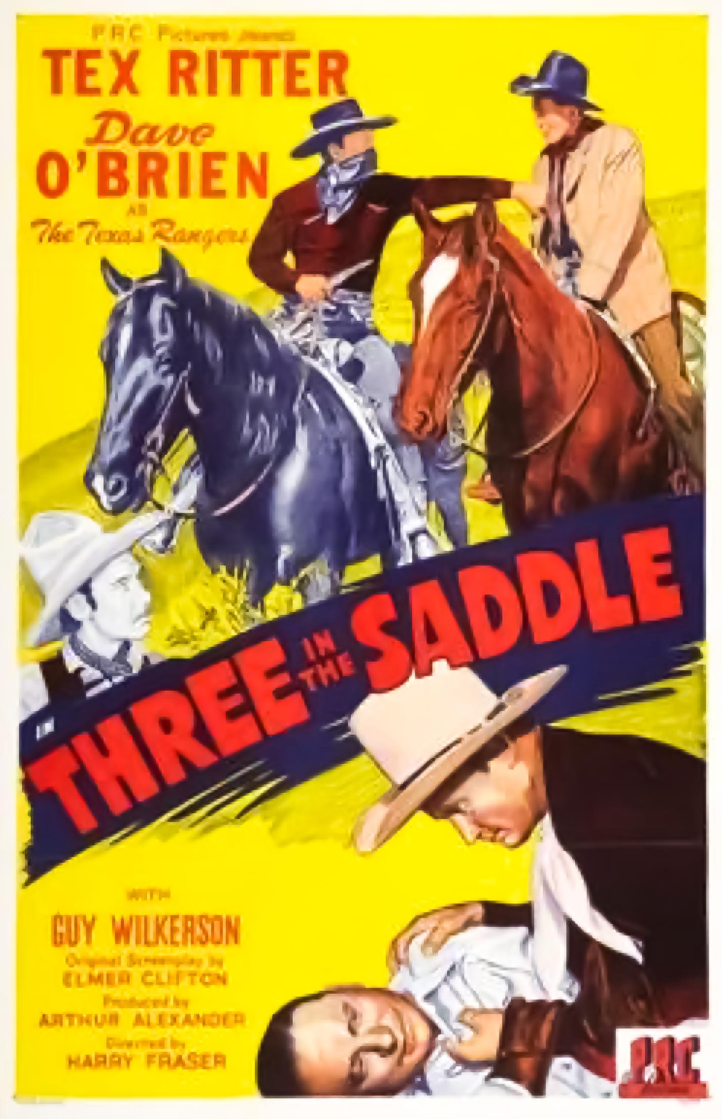Three in the Saddle (1945) starring Tex Ritter on DVD on DVD