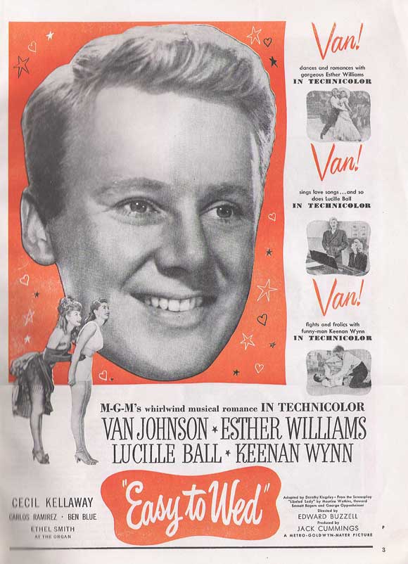 Easy to Wed (1946) starring Van Johnson on DVD on DVD