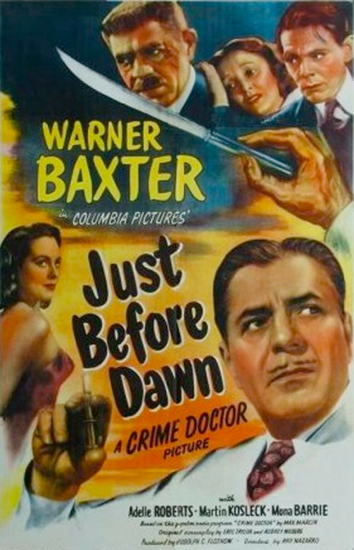 Just Before Dawn (1946) starring Warner Baxter on DVD on DVD