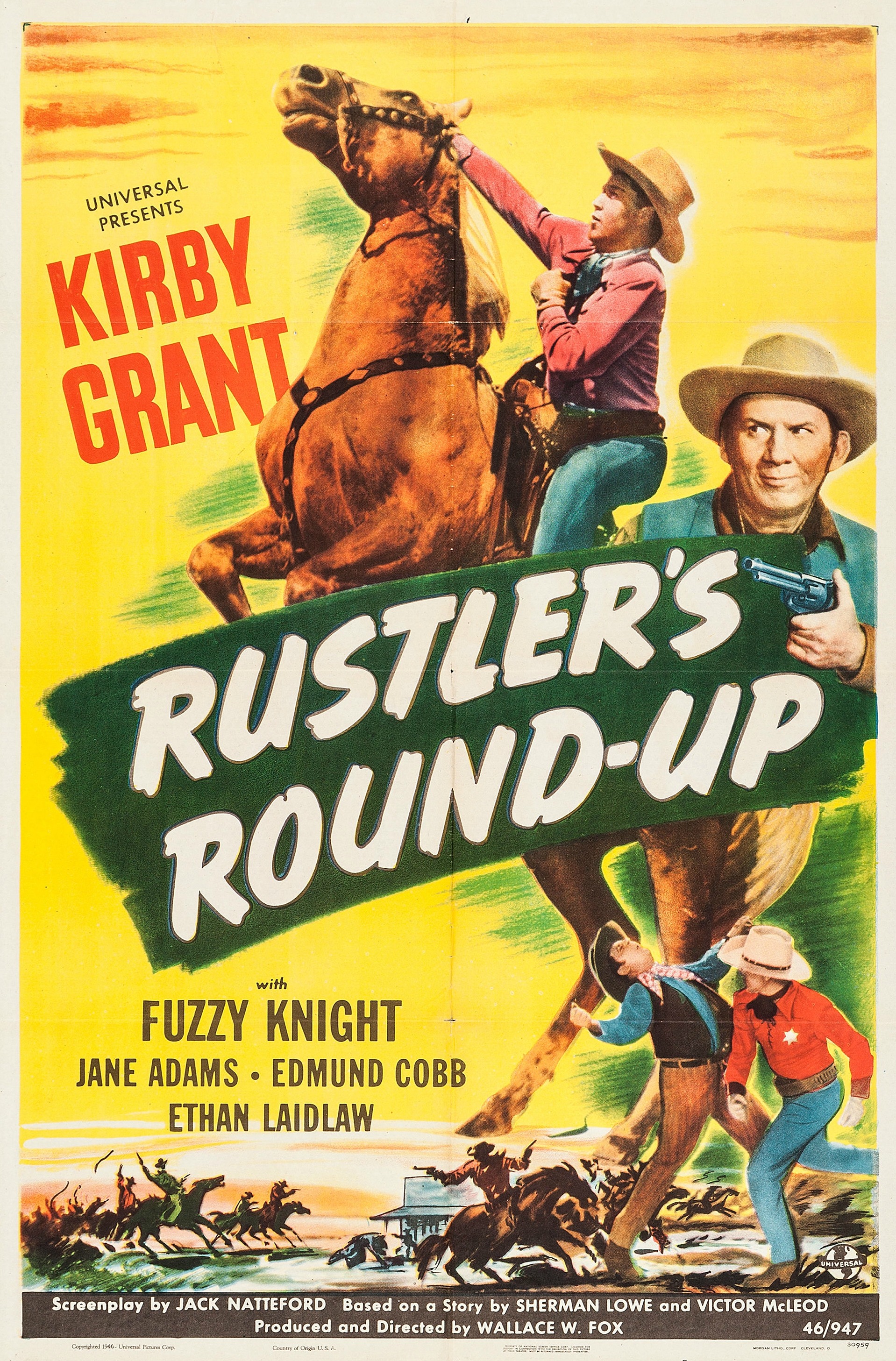 Rustler's Round-Up (1946) starring Kirby Grant on DVD on DVD