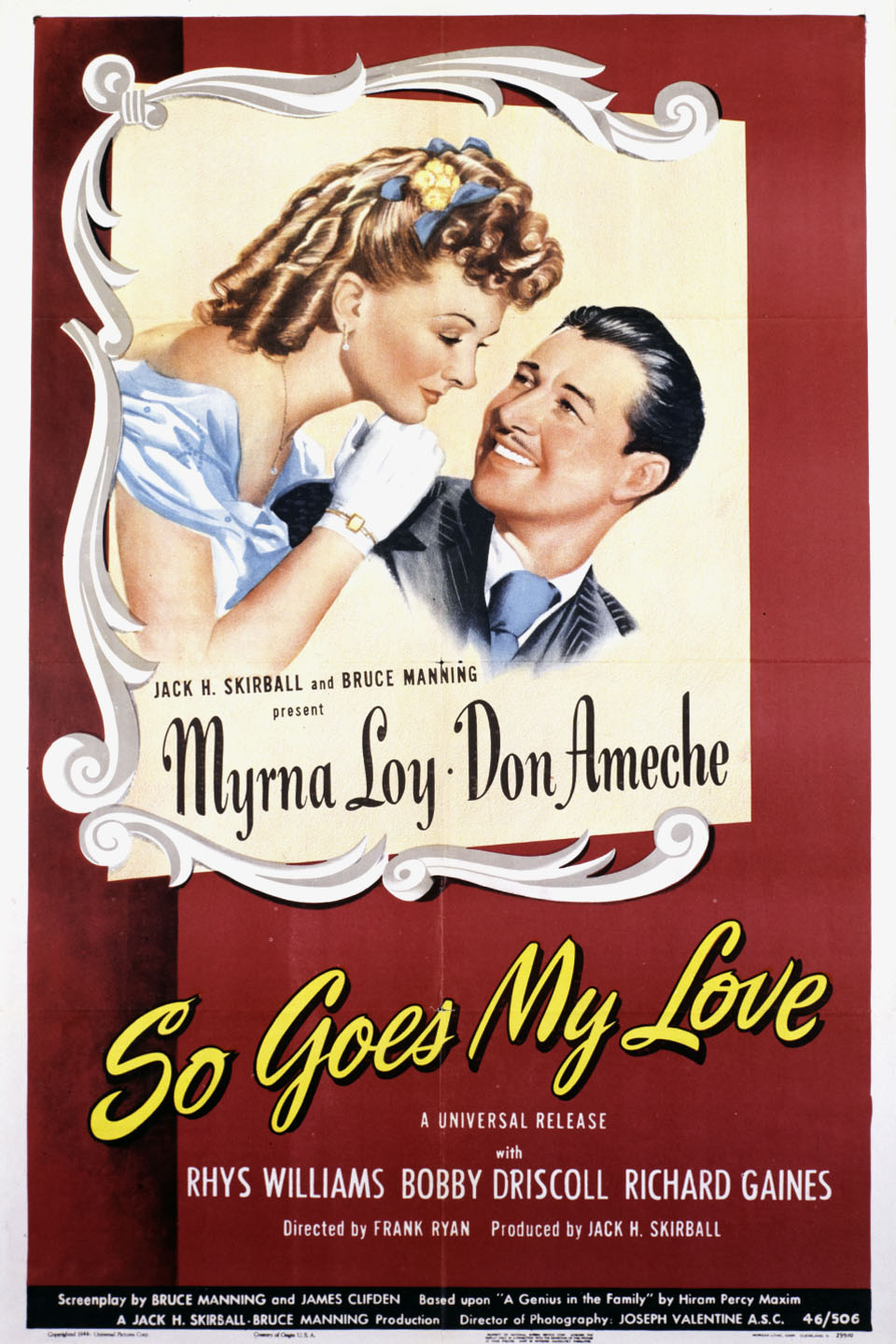 So Goes My Love (1946) starring Myrna Loy on DVD on DVD