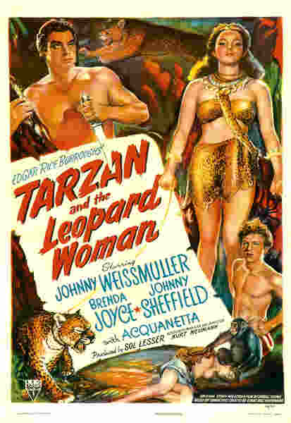 Tarzan and the Leopard Woman (1946) starring Johnny Weissmuller on DVD on DVD