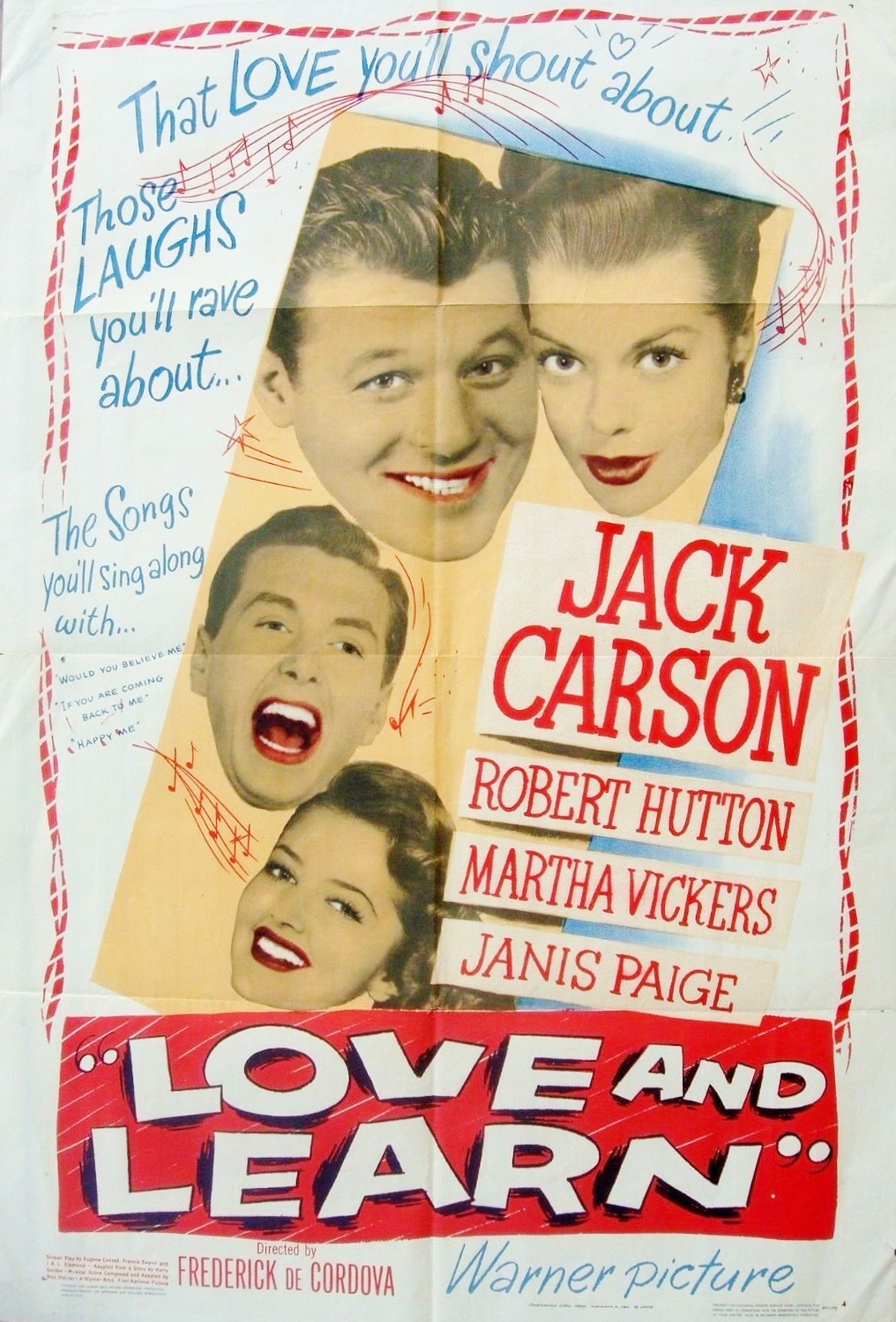 Love and Learn (1947) starring Jack Carson on DVD on DVD