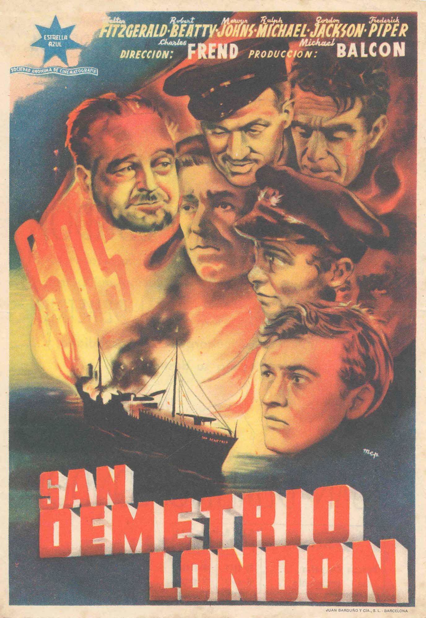 San Demetrio London (1943) starring Arthur Young on DVD on DVD