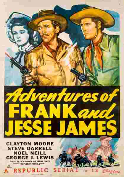 Adventures of Frank and Jesse James (1948) starring Clayton Moore on DVD on DVD