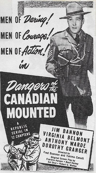 Dangers of the Canadian Mounted (1948) starring Jim Bannon on DVD on DVD
