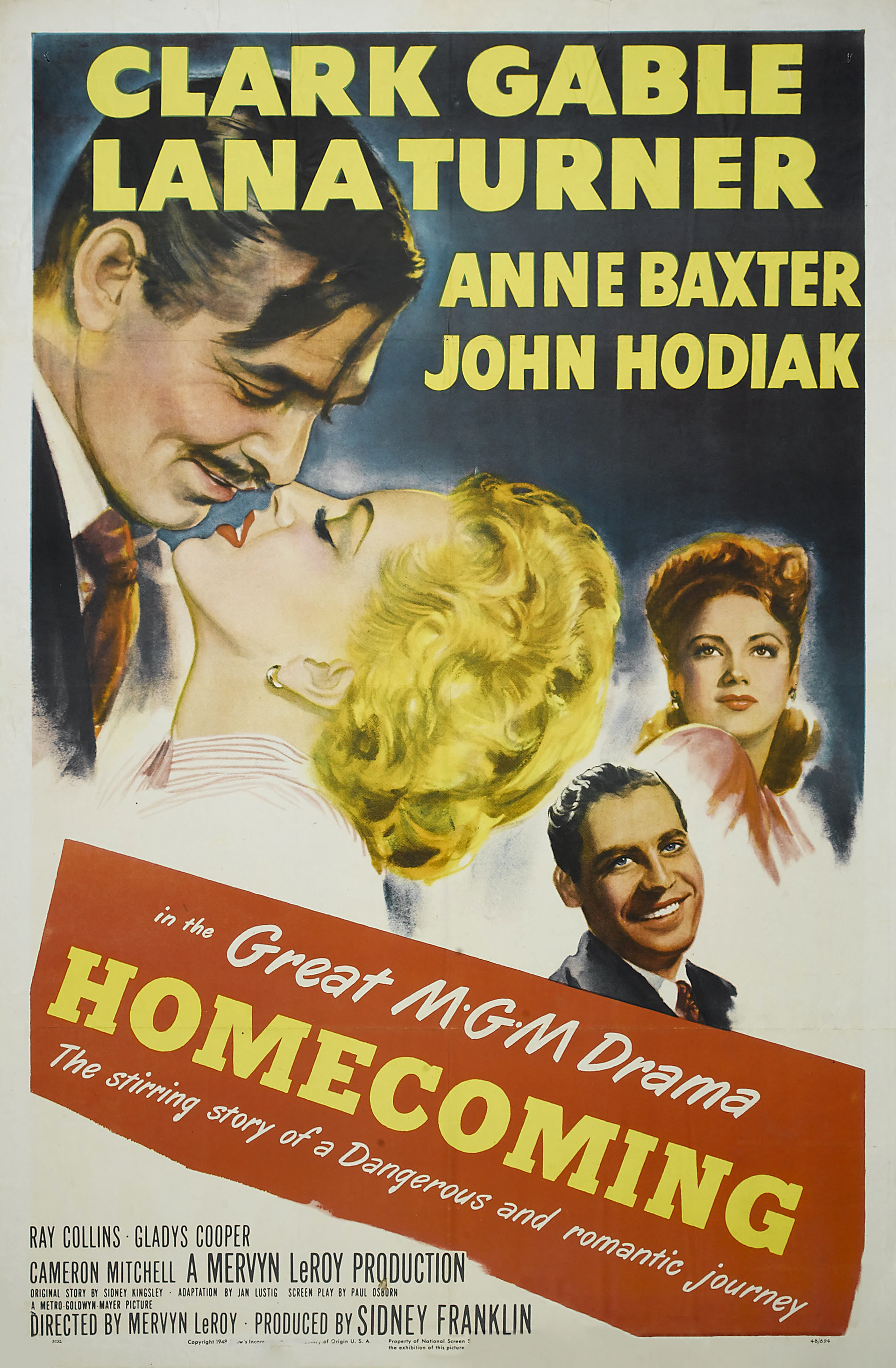 Homecoming (1948) starring Clark Gable on DVD on DVD