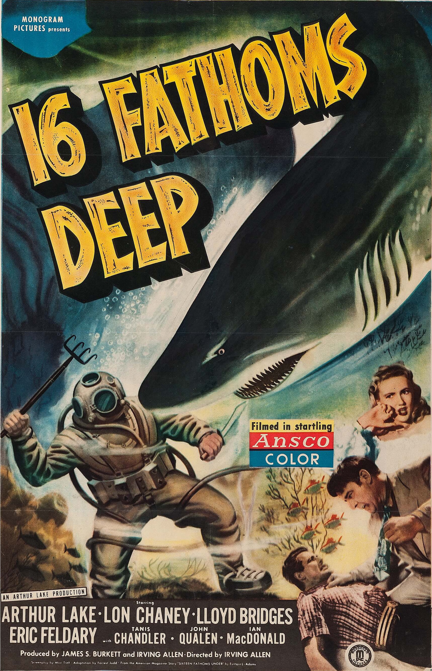 16 Fathoms Deep (1948) starring Lon Chaney Jr. on DVD on DVD