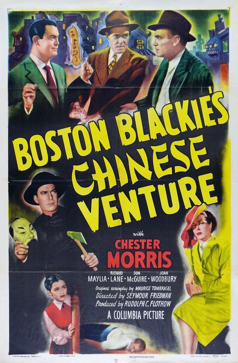 Boston Blackie's Chinese Venture (1949) starring Chester Morris on DVD on DVD