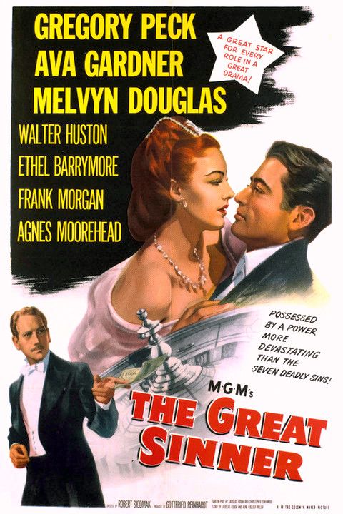 The Great Sinner (1949) starring Gregory Peck on DVD on DVD