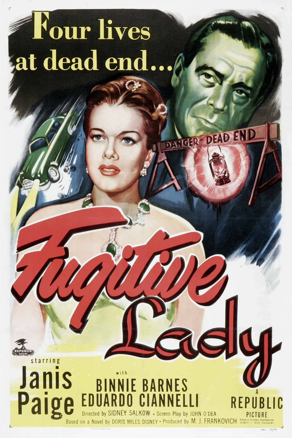 Fugitive Lady (1950) starring Janis Paige on DVD on DVD