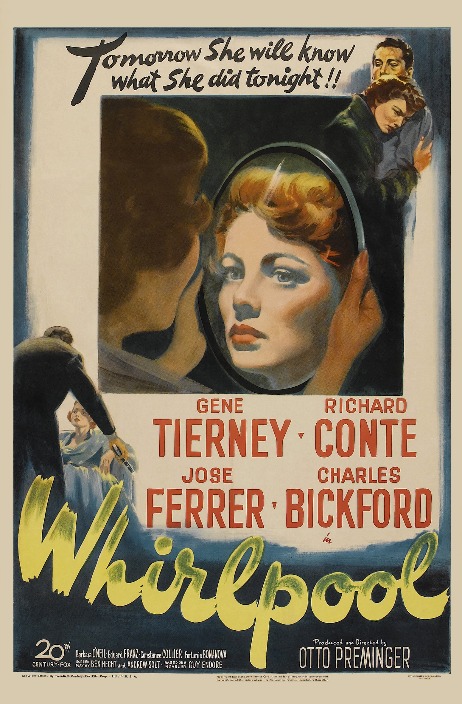 Whirlpool (1949) with English Subtitles on DVD on DVD