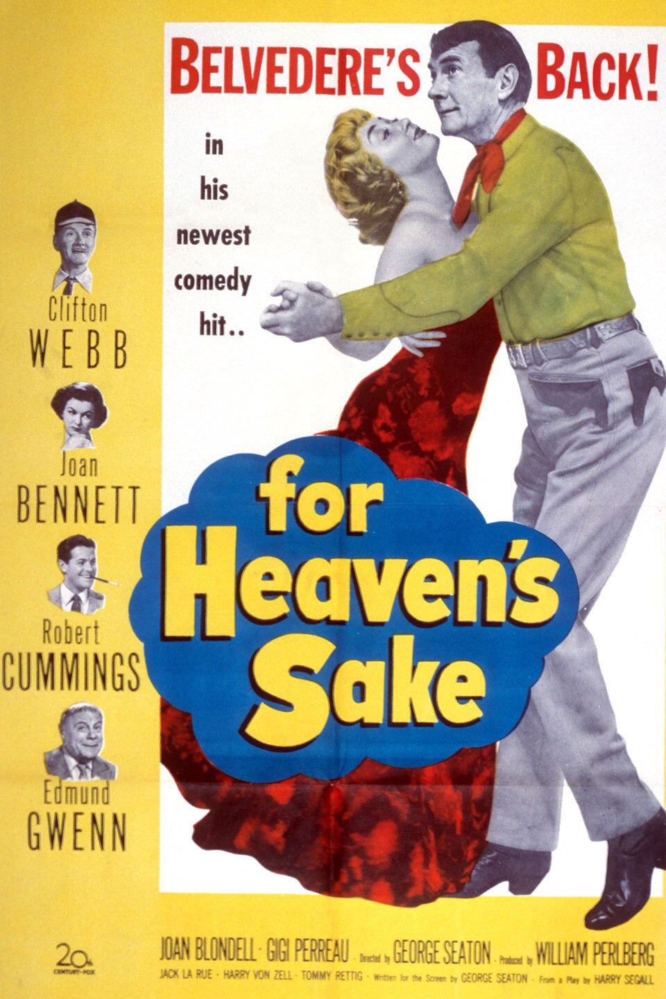 For Heaven's Sake (1950) starring Clifton Webb on DVD on DVD