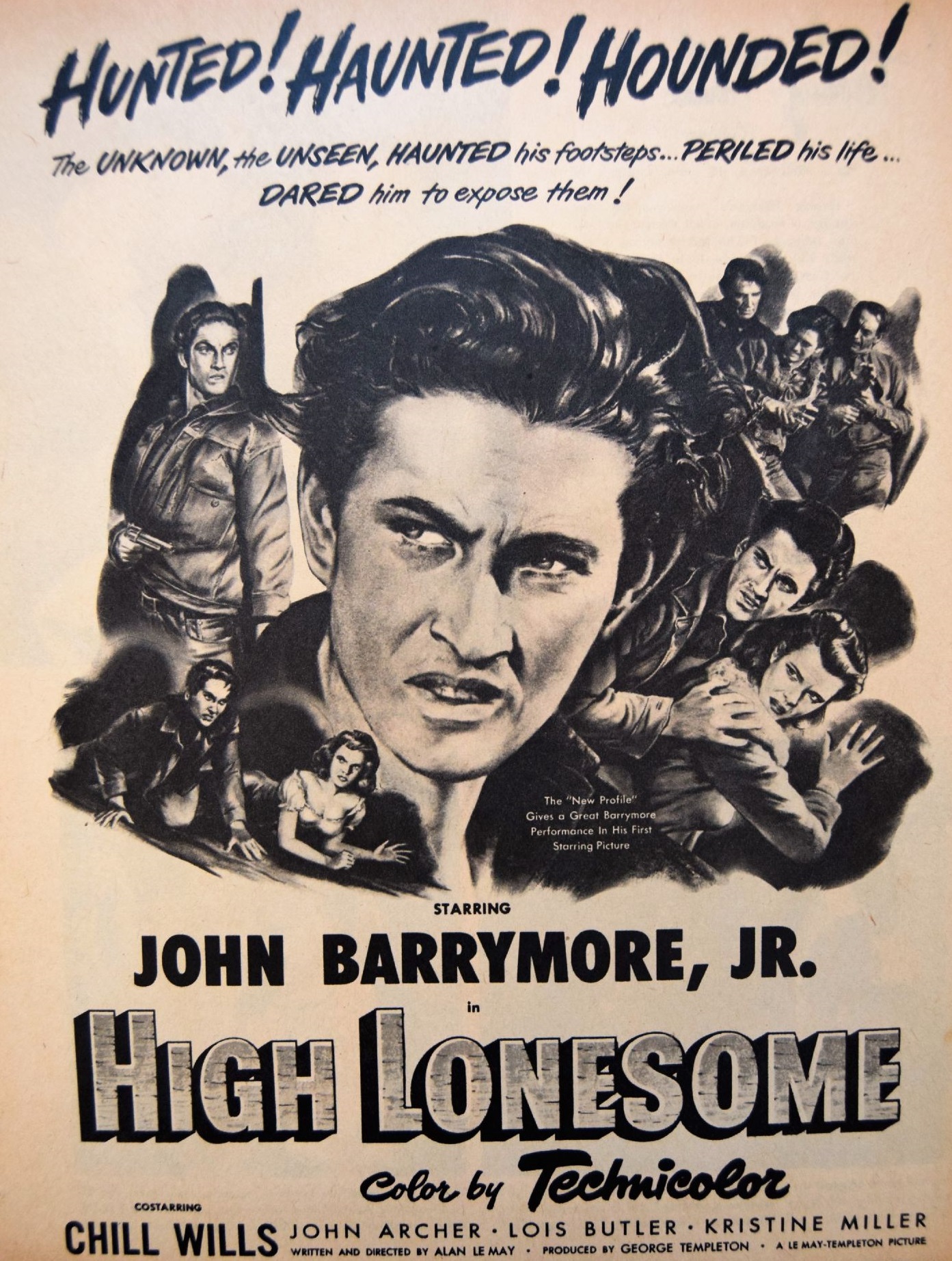 High Lonesome (1950) starring John Drew Barrymore on DVD on DVD