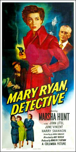 Mary Ryan, Detective (1949) starring Marsha Hunt on DVD on DVD