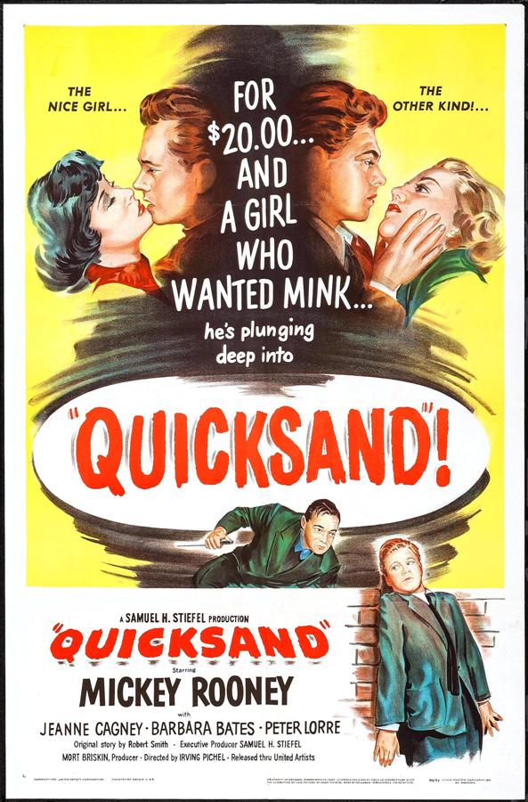 Quicksand (1950) starring Mickey Rooney on DVD on DVD