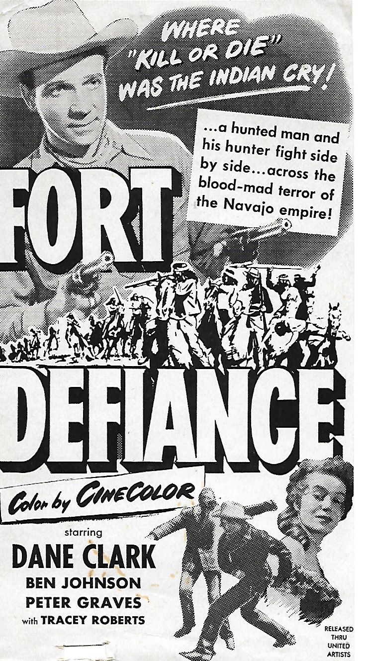 Fort Defiance (1951) starring Dane Clark on DVD on DVD