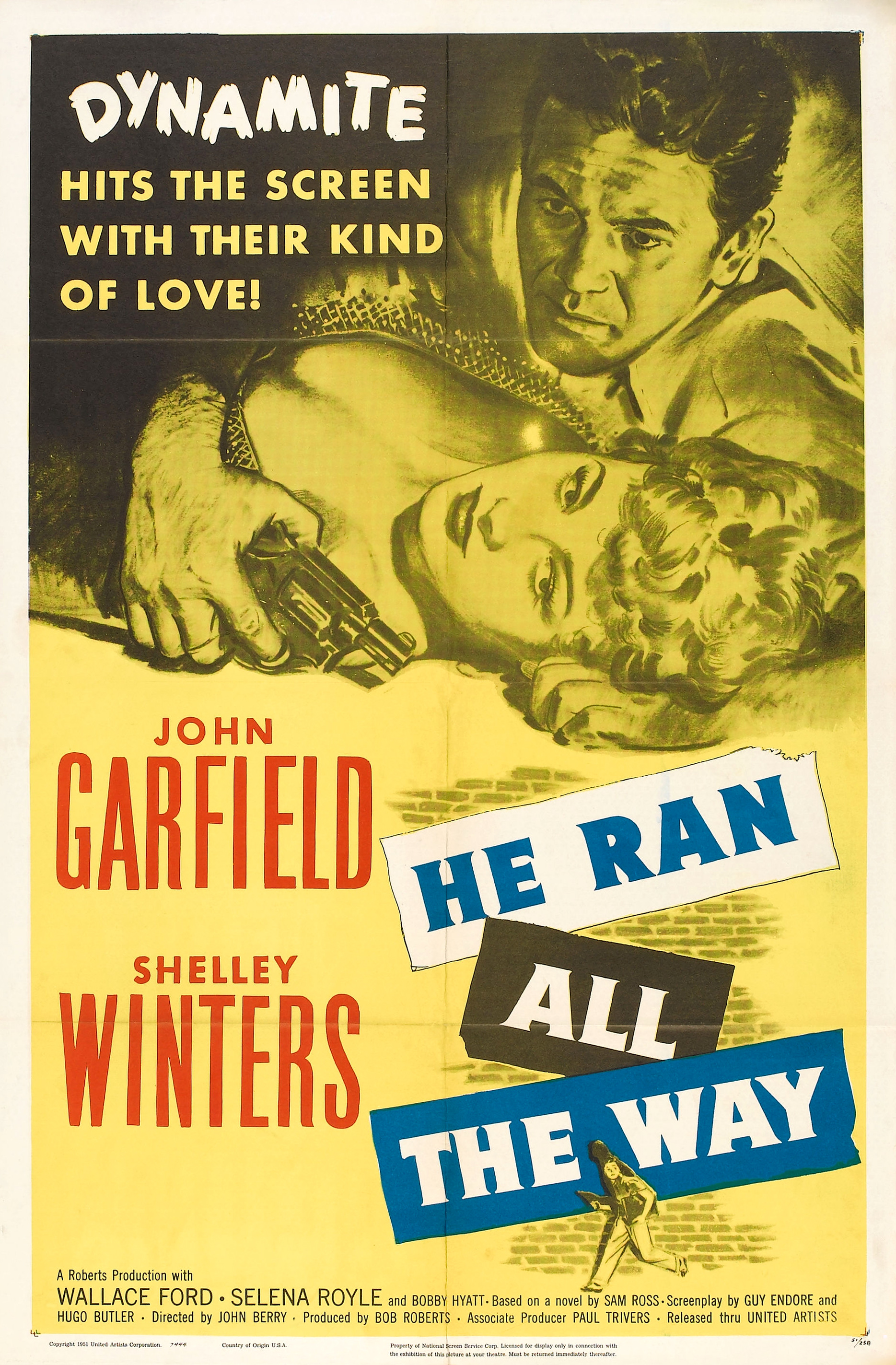 He Ran All the Way (1951) starring John Garfield on DVD on DVD