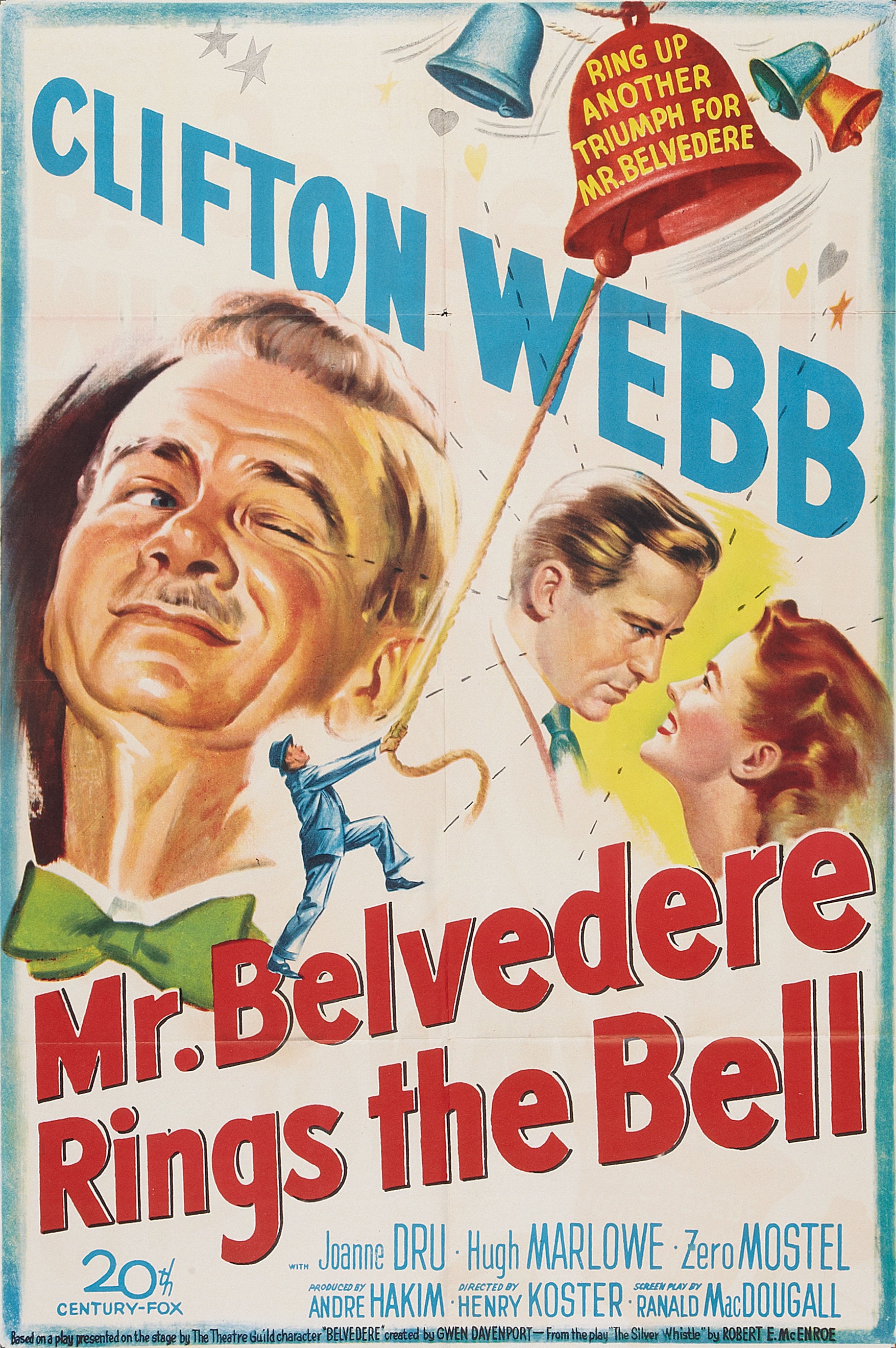 Mr. Belvedere Rings the Bell (1951) starring Clifton Webb on DVD on DVD