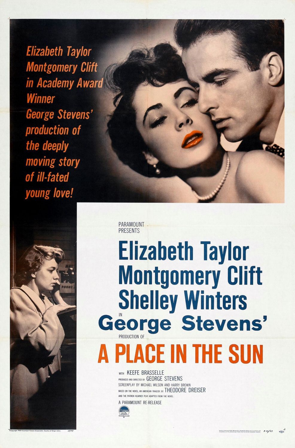 A Place in the Sun (1951) starring Elizabeth Taylor on DVD on DVD