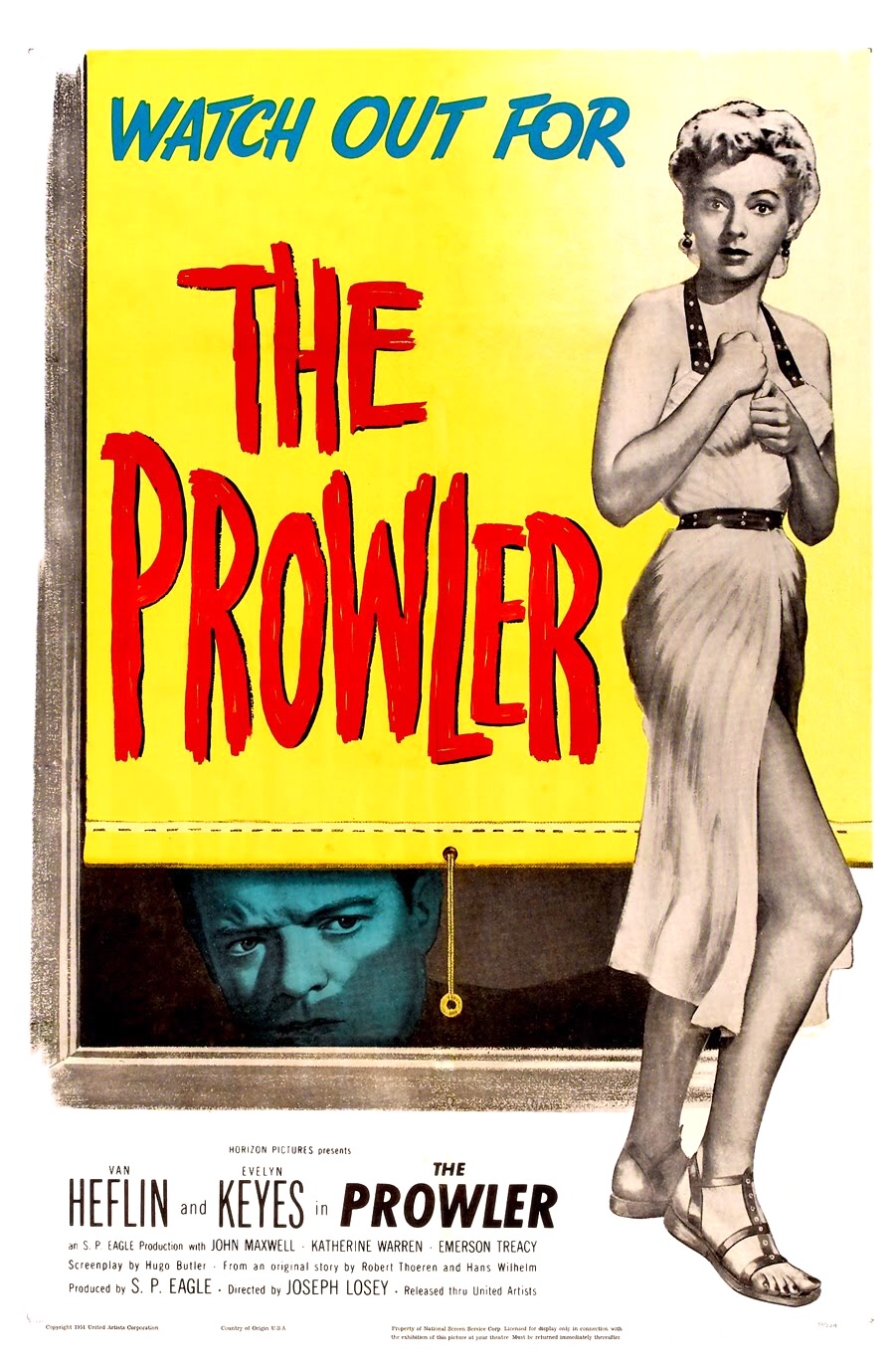 The Prowler (1951) starring Van Heflin on DVD on DVD