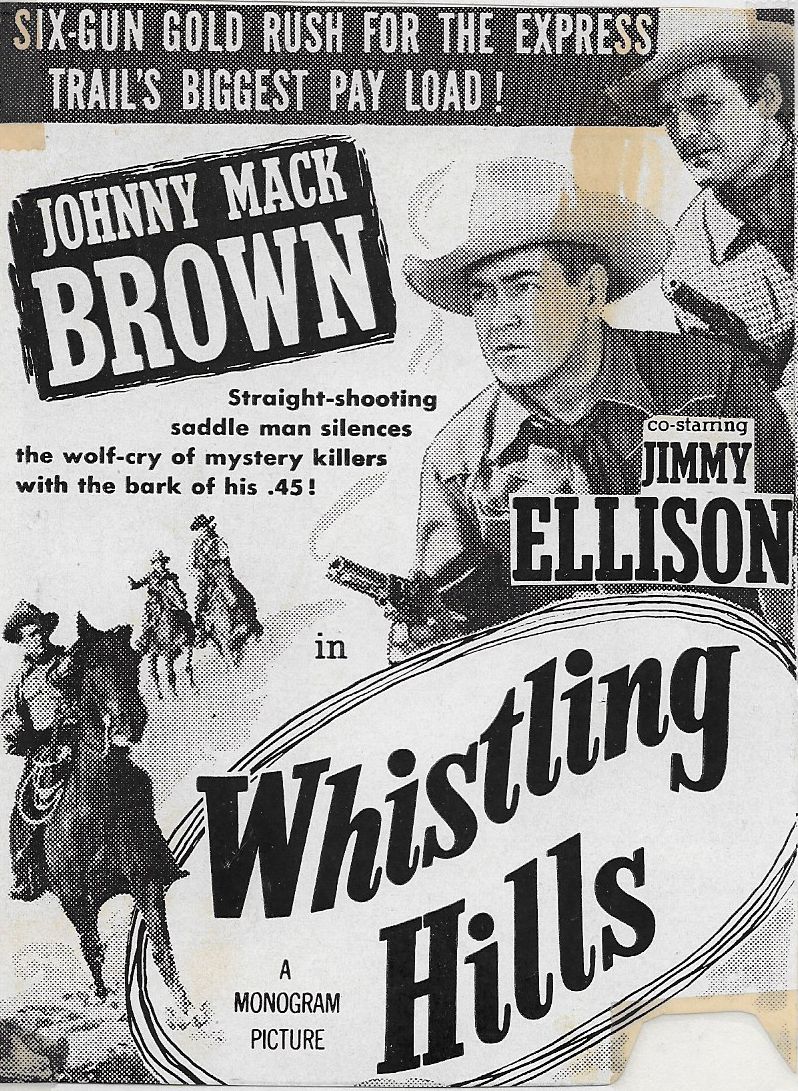Whistling Hills (1951) starring Johnny Mack Brown on DVD on DVD