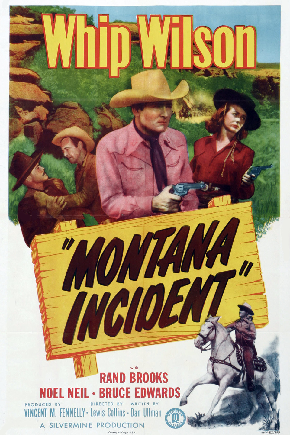 Montana Incident (1952) starring Whip Wilson on DVD on DVD