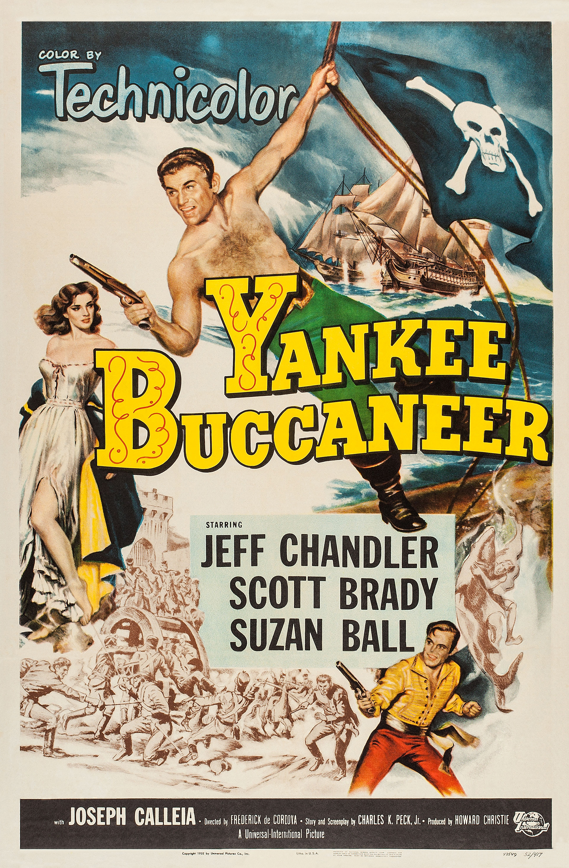 Yankee Buccaneer (1952) starring Jeff Chandler on DVD on DVD