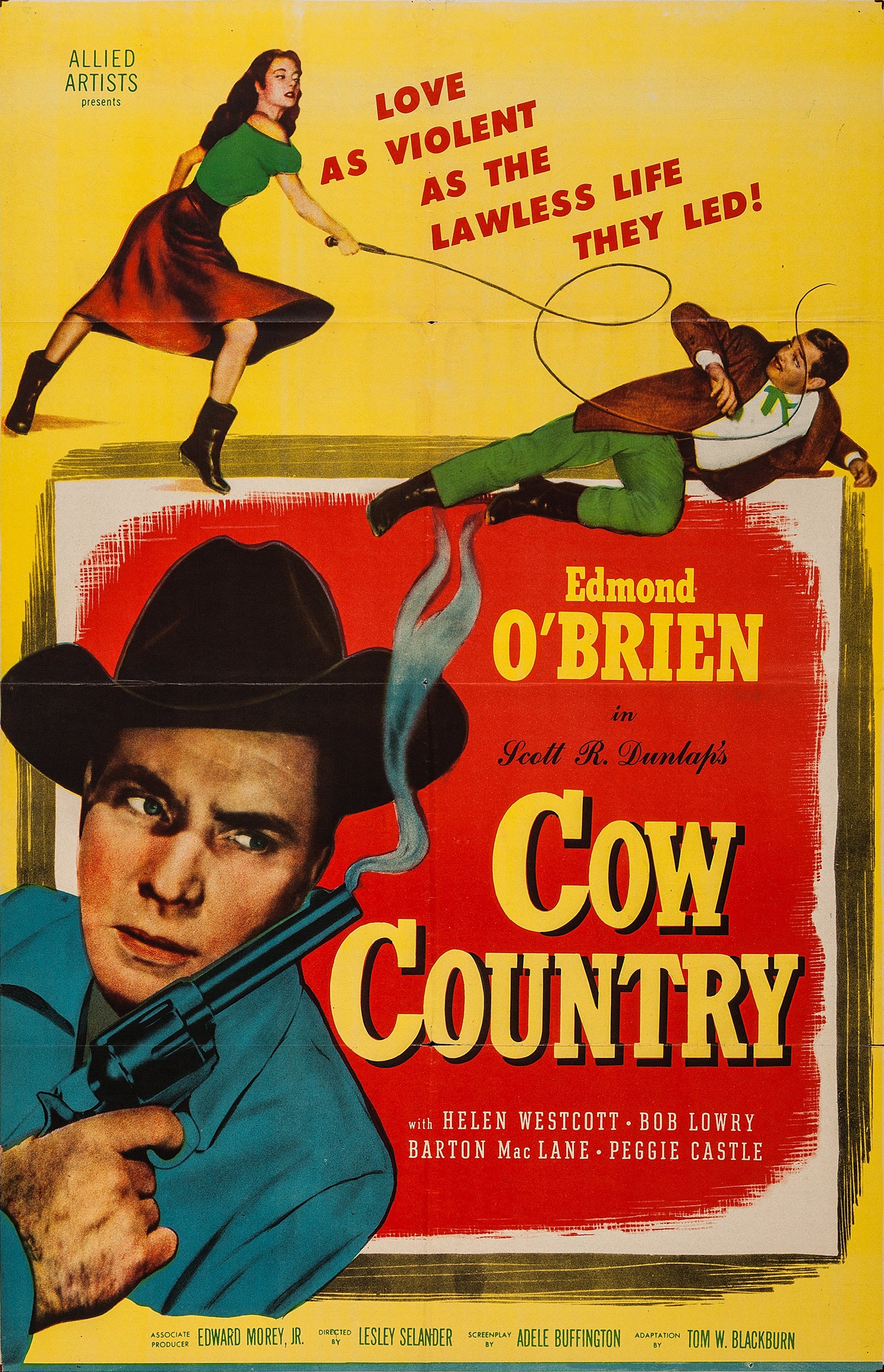 Cow Country (1953) starring Edmond O'Brien on DVD on DVD