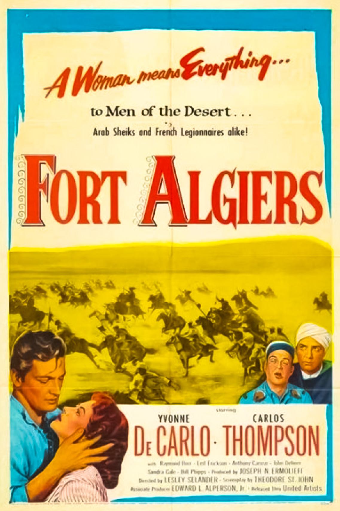 Fort Algiers (1953) starring Yvonne De Carlo on DVD on DVD