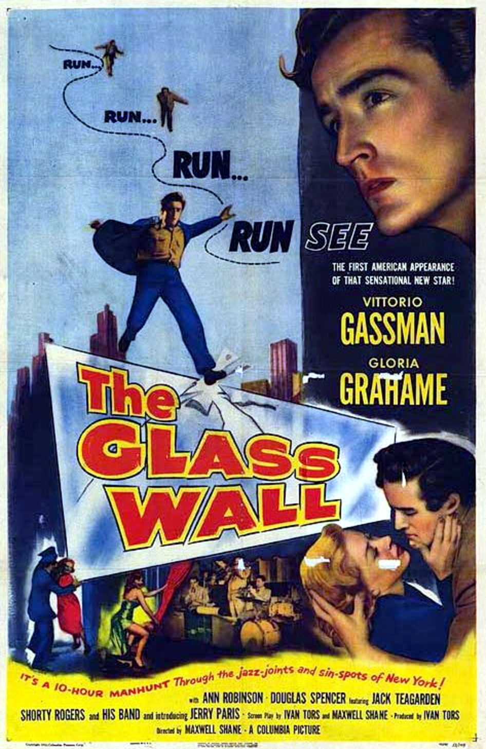 The Glass Wall (1953) starring Vittorio Gassman on DVD on DVD