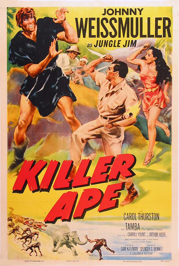 Killer Ape (1953) starring Johnny Weissmuller on DVD on DVD