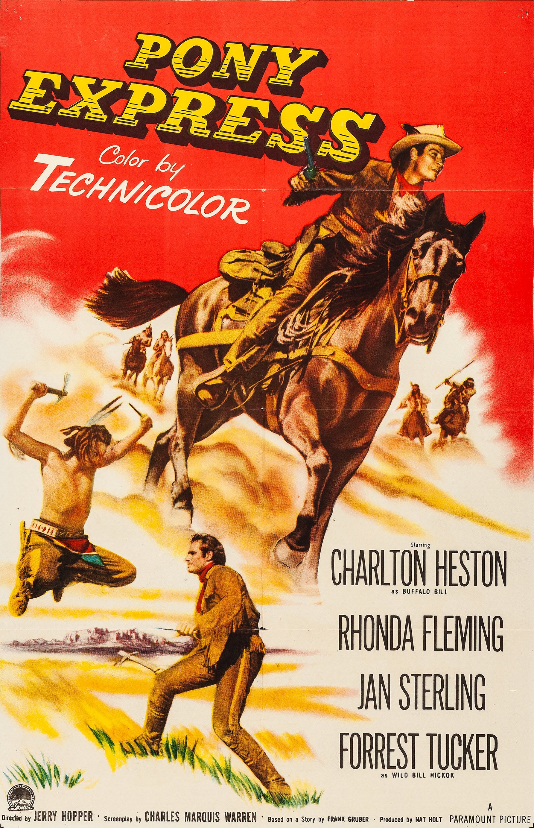 Pony Express (1953) starring Charlton Heston on DVD on DVD