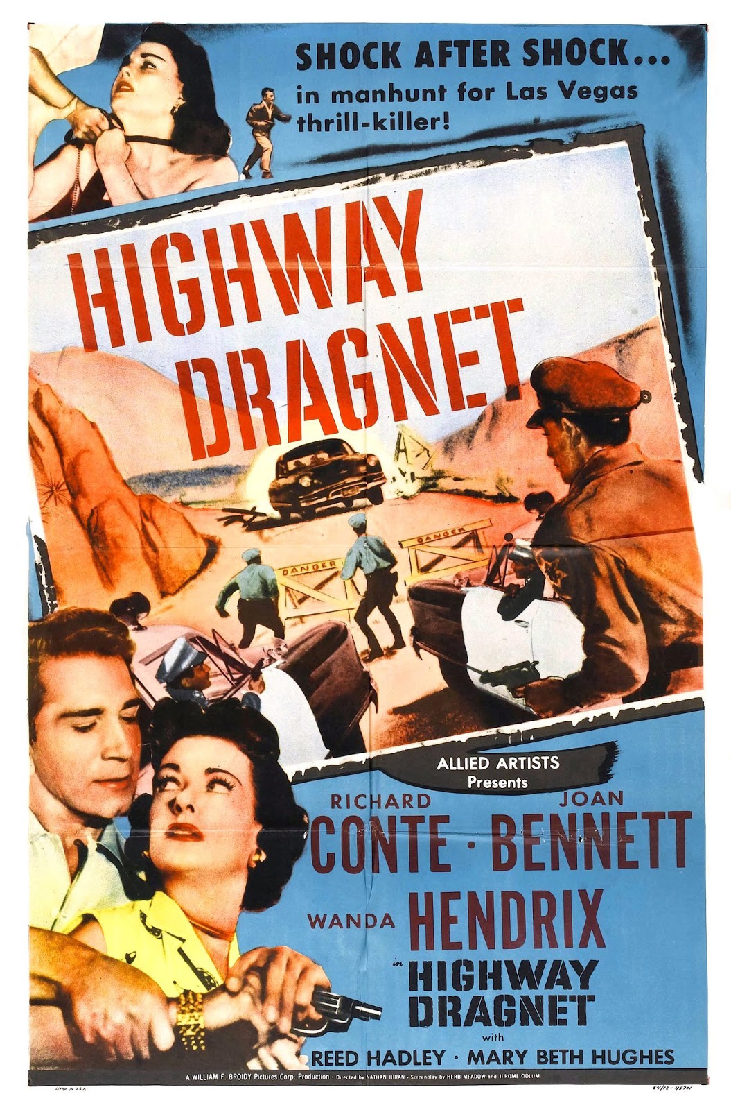 Highway Dragnet (1954) starring Richard Conte on DVD on DVD