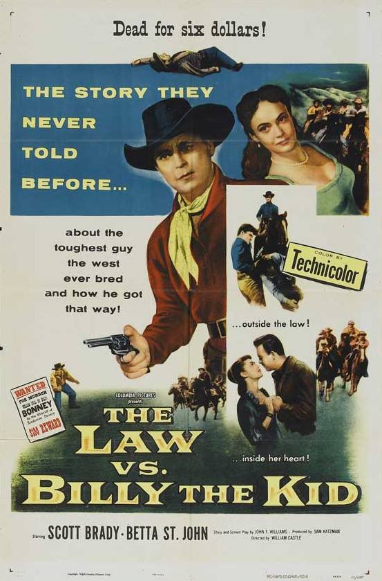 The Law vs. Billy the Kid (1954) starring Scott Brady on DVD on DVD