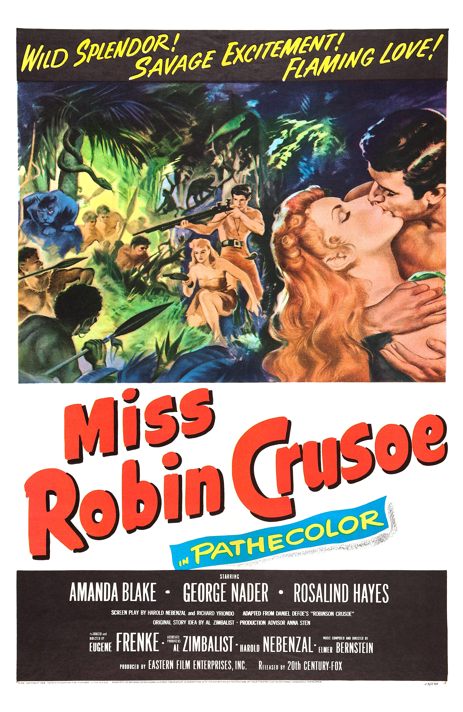 Miss Robin Crusoe (1954) starring Amanda Blake on DVD on DVD