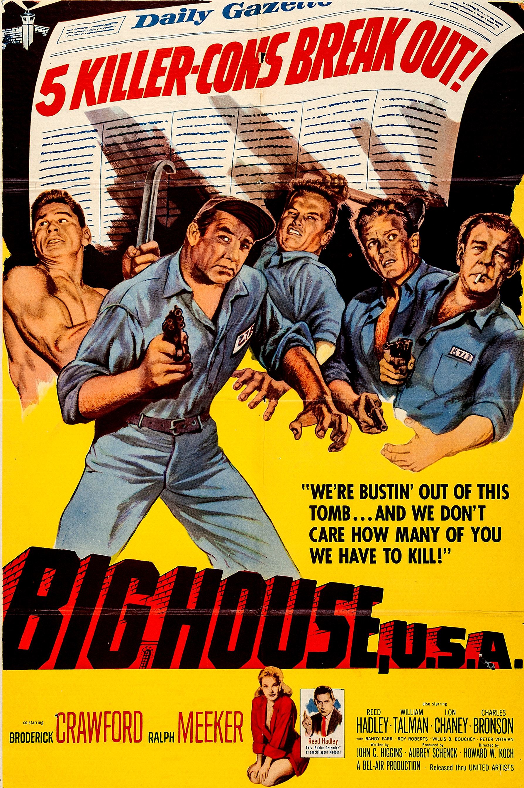 Big House, U.S.A. (1955) starring Broderick Crawford on DVD on DVD