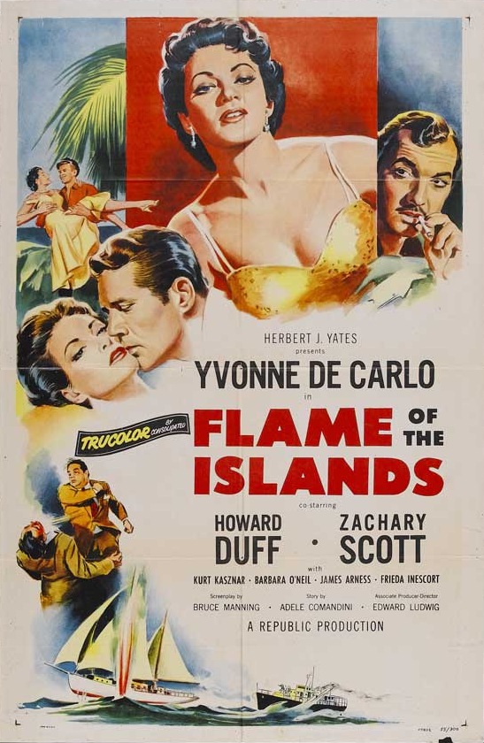Flame of the Islands (1956) starring Yvonne De Carlo on DVD on DVD