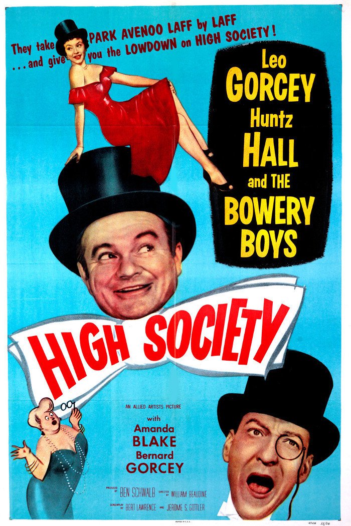 High Society (1955) starring Leo Gorcey on DVD on DVD