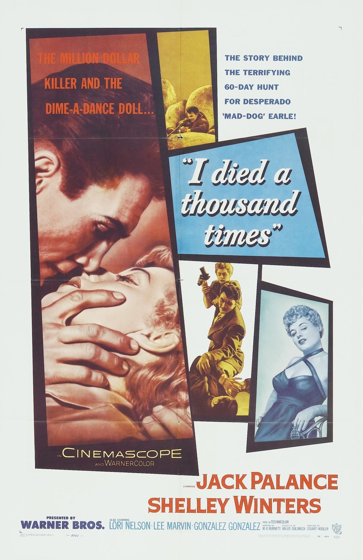 I Died a Thousand Times (1955) starring Jack Palance on DVD on DVD