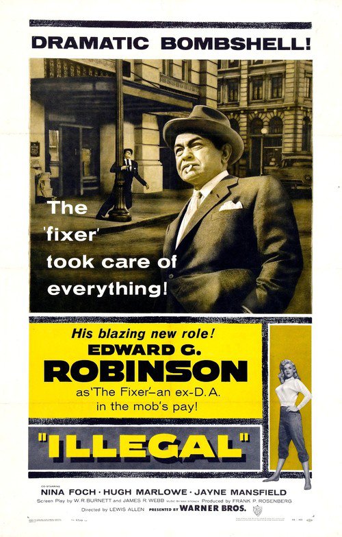 Illegal (1955) starring Edward G. Robinson on DVD on DVD