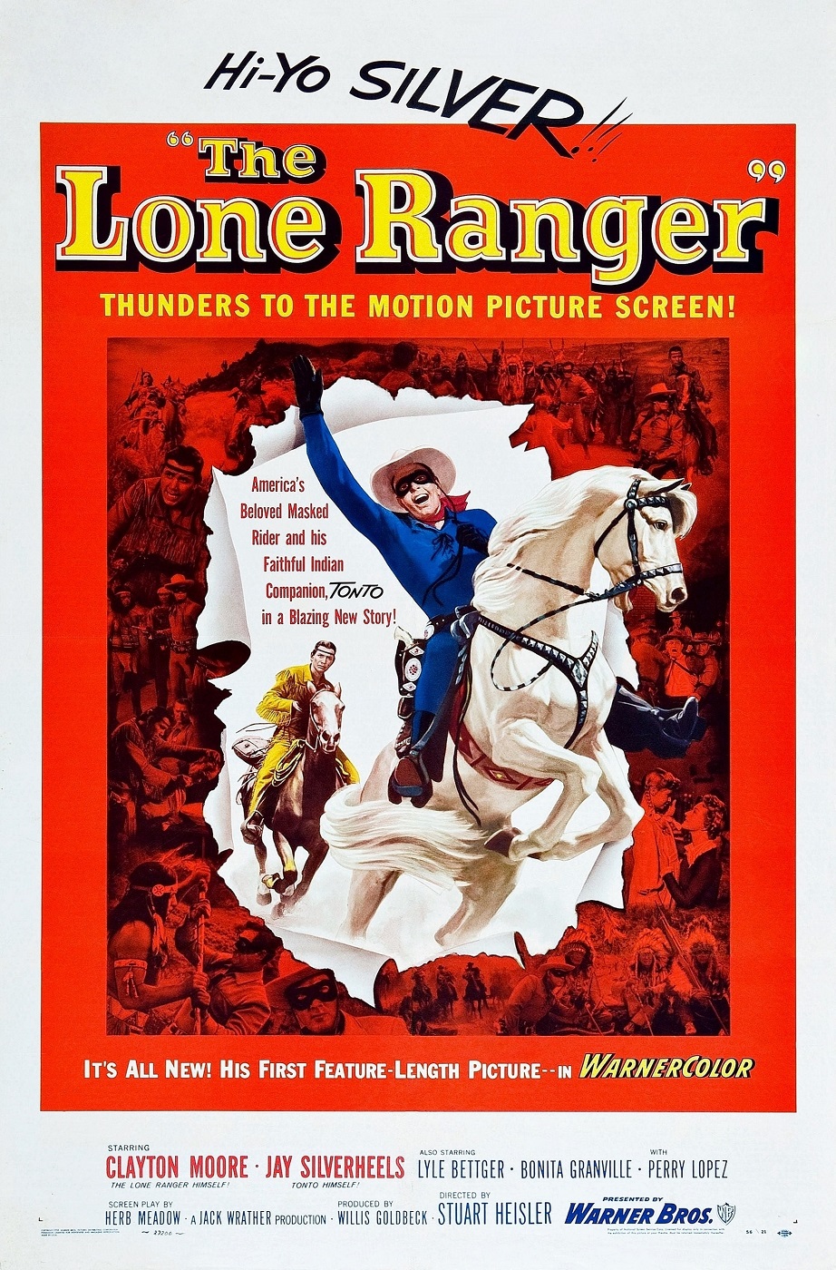 The Lone Ranger (1956) starring Clayton Moore on DVD on DVD