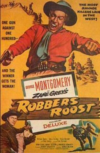 Robbers' Roost (1955) starring George Montgomery on DVD on DVD