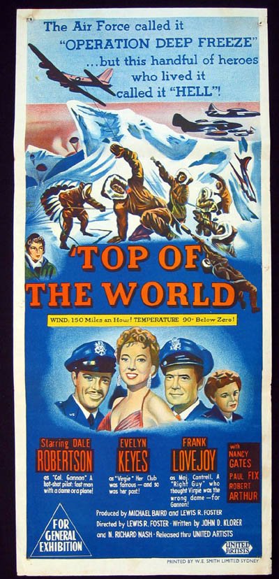 Top of the World (1955) starring Dale Robertson on DVD on DVD