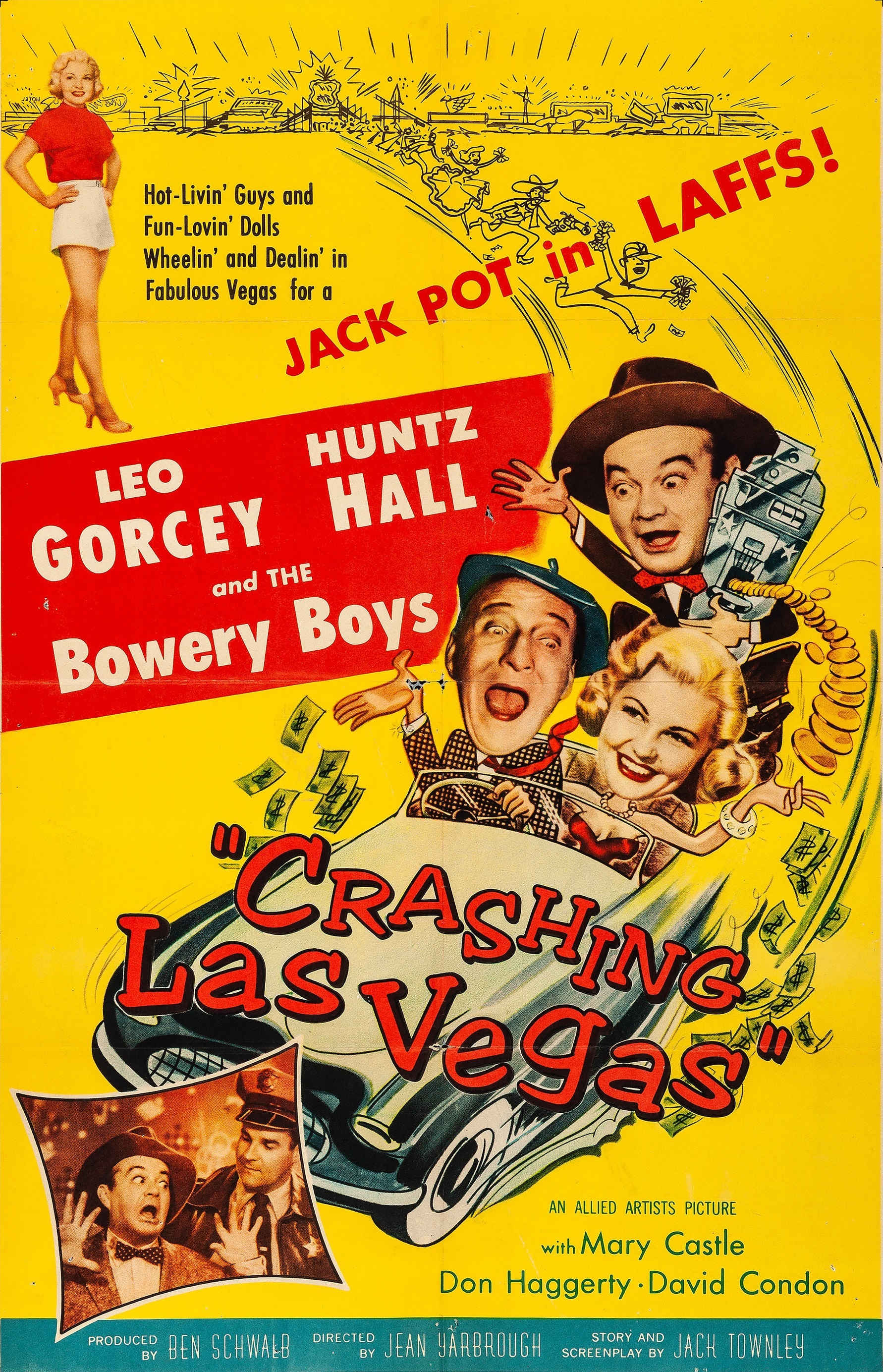 Crashing Las Vegas (1956) starring Leo Gorcey on DVD on DVD