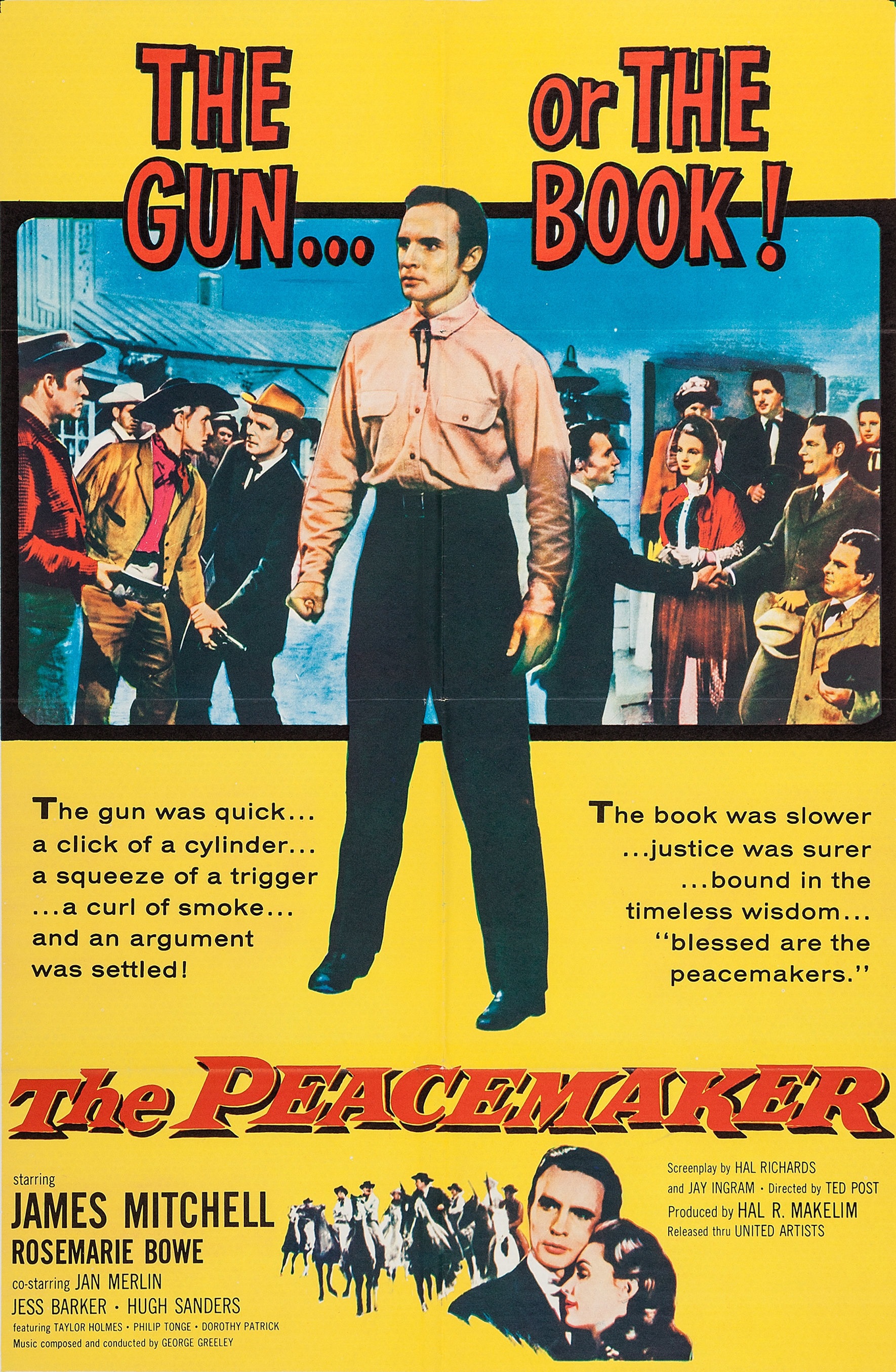 The Peacemaker (1956) starring James Mitchell on DVD on DVD